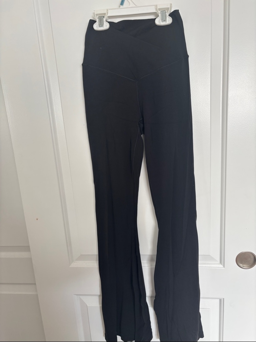 Aerie Real Me High Waisted Crossover Flare Leggings